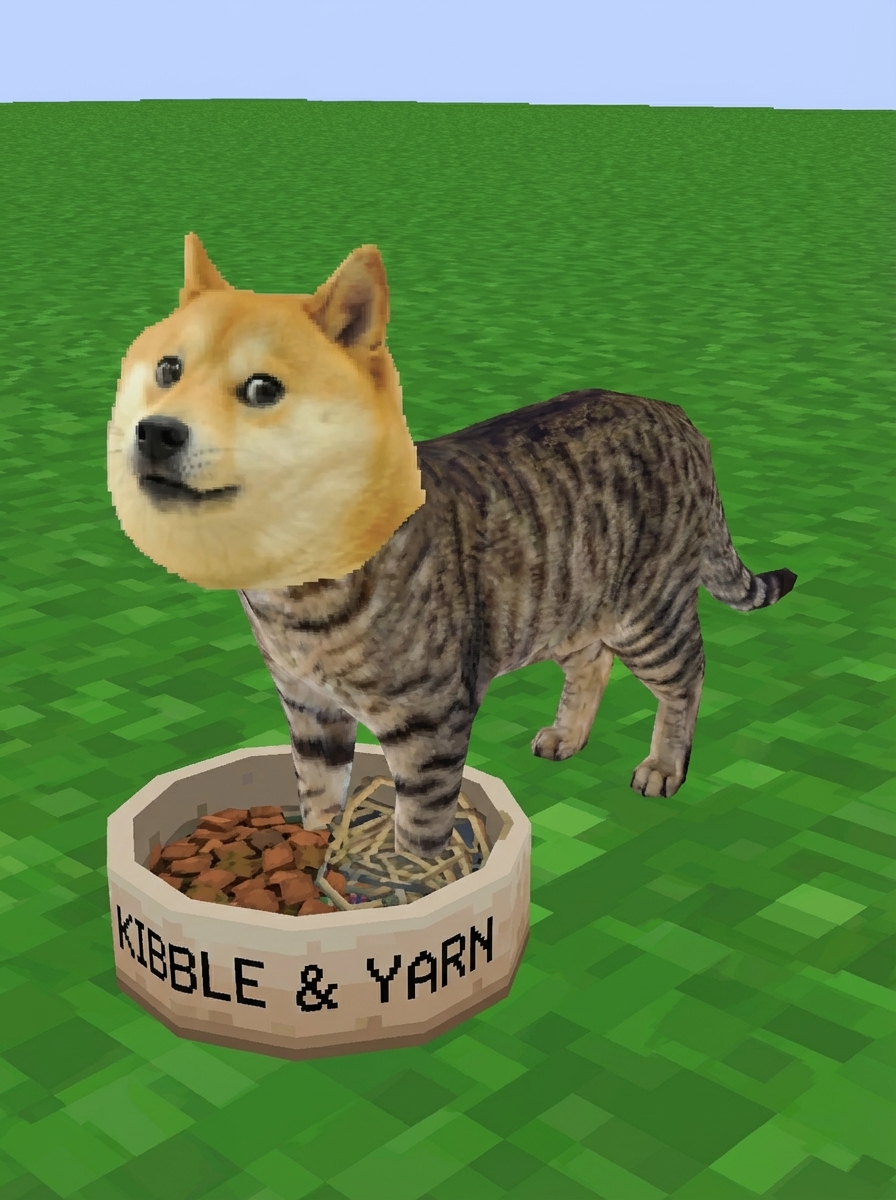 Standing in KIBBLE & YARN bowl